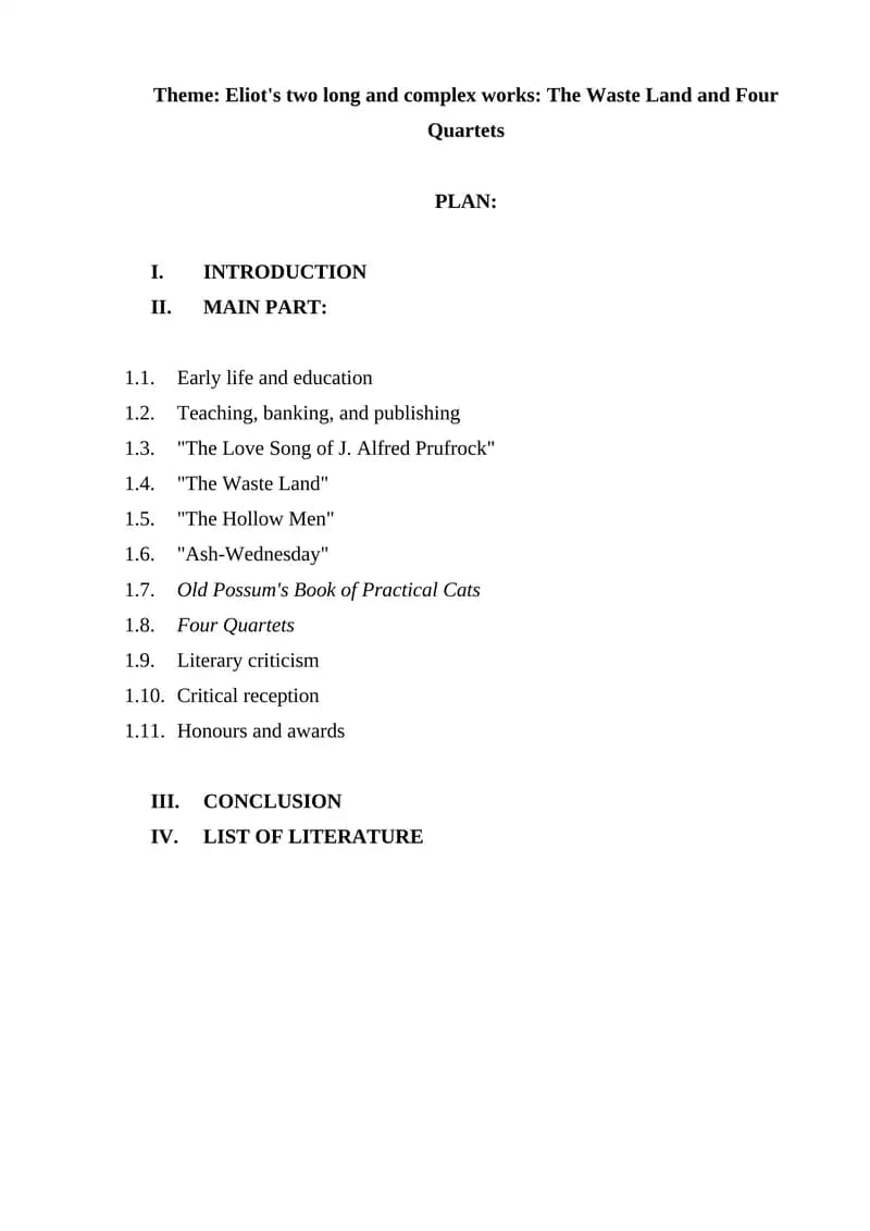 Four Quartets