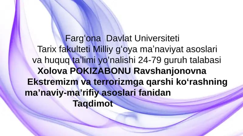 Oʻzbekistonning 2021-2026 yillarga moʻljallangan terrorizm va ekstremizmga qarshi strategiyasi