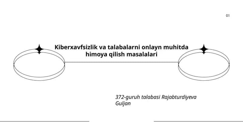 Kiberxavfsizlik va talabalarni onlayn muhitda himoya qilish masalalari