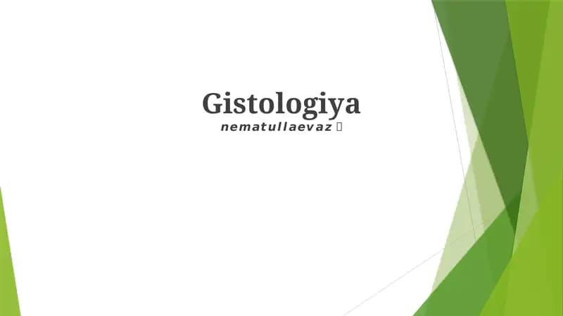 Gistologiya