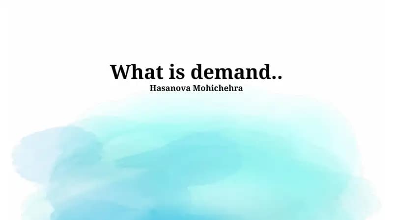 Applications of Demand Analysis