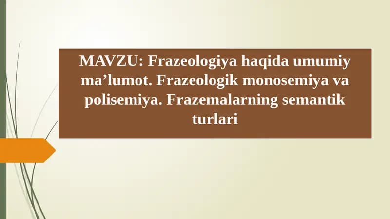 Frazeologiya