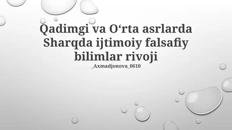 Vedik davridan o'rta asrlarga hind falsafasi tadqiqotlari