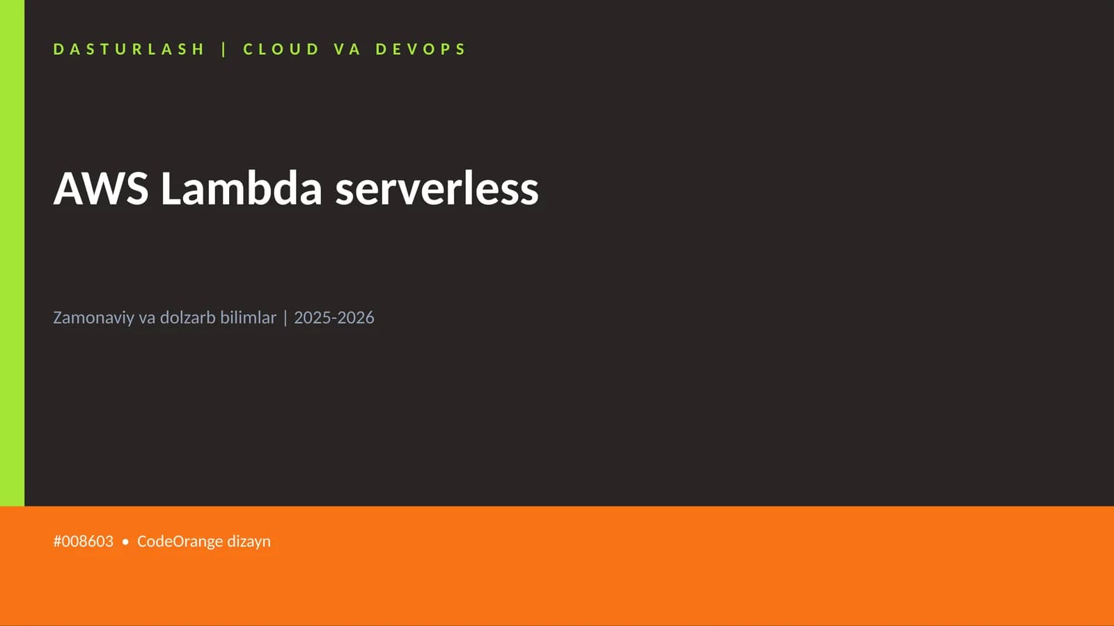 AWS Lambda serverless