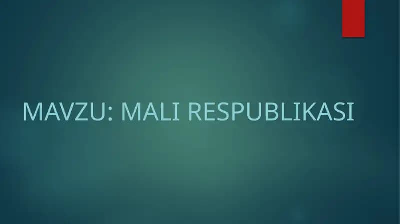 Mali Respublikasi