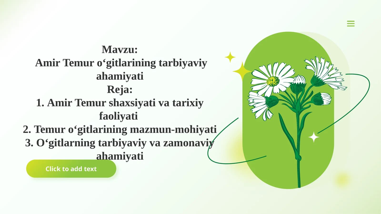 Amir Temur o‘gitlarining tarbiyaviy ahamiyati