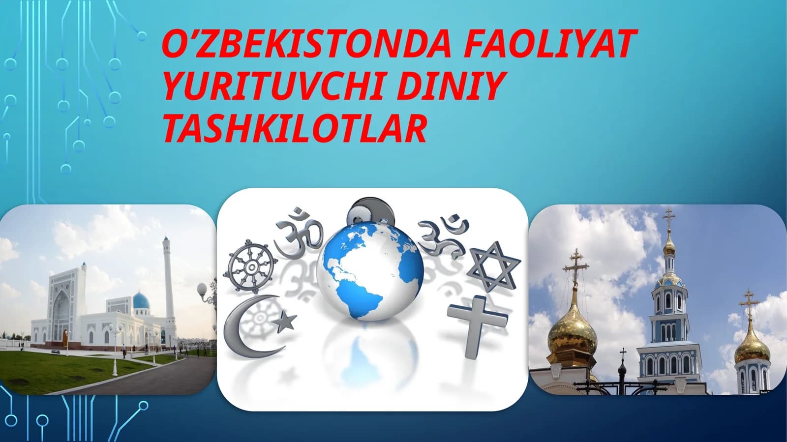 O’zbekistonda faoliyat yurituvchi Diniy Tashkilotlar