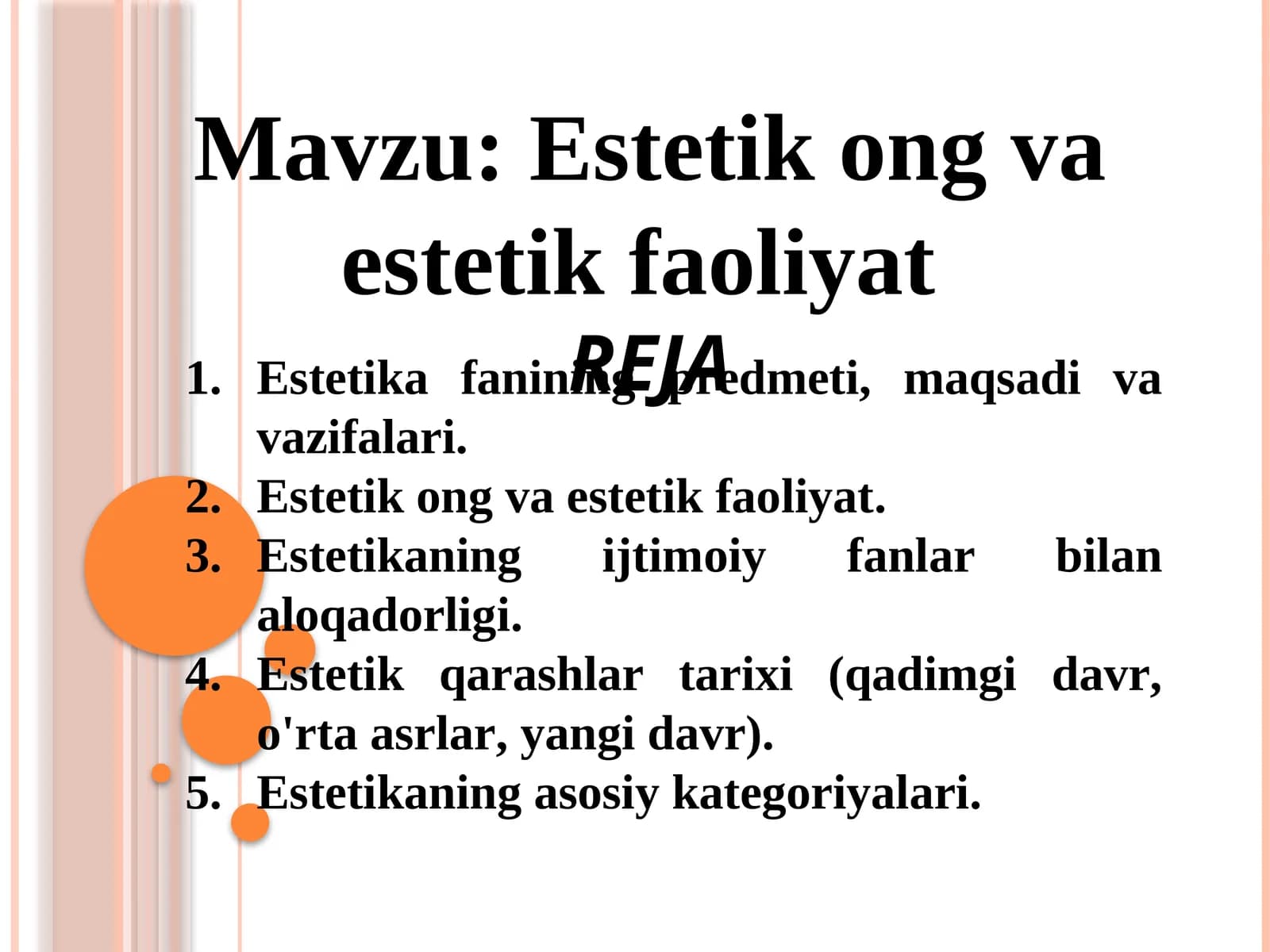 Estеtik оng vа estеtik fаоliyat