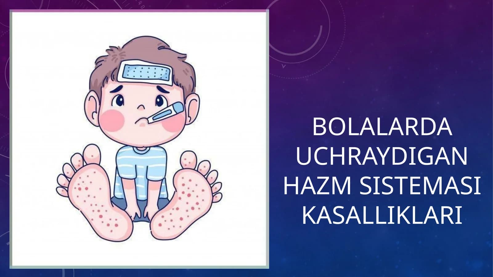 Bolalar hazm tizimi kasalliklari reytingi