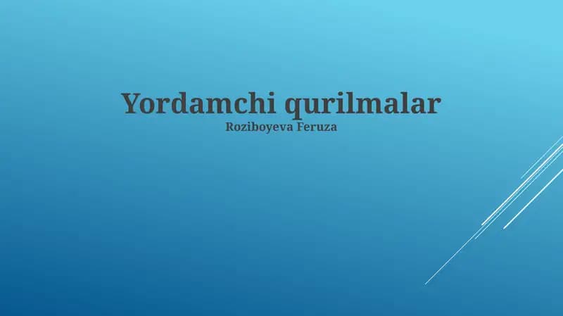 Chiqish Qurilmalari