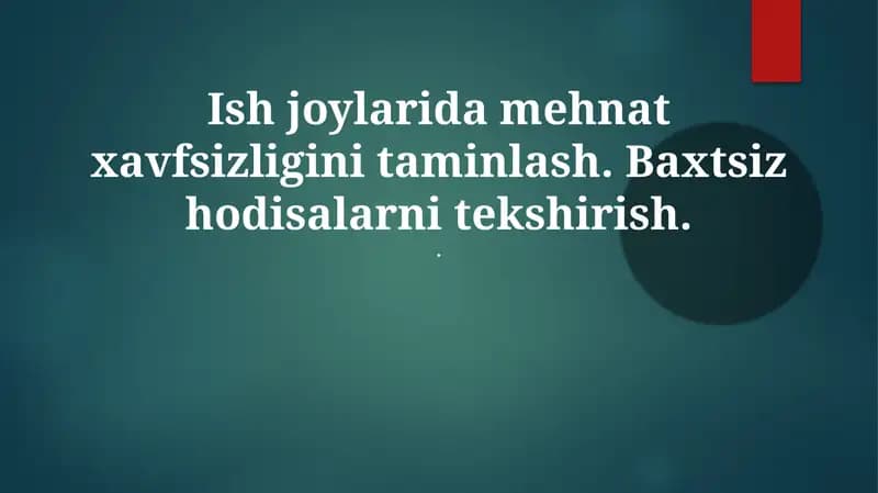 Xavfsizlik siyosati va xavf-xatarlarni boshqarish