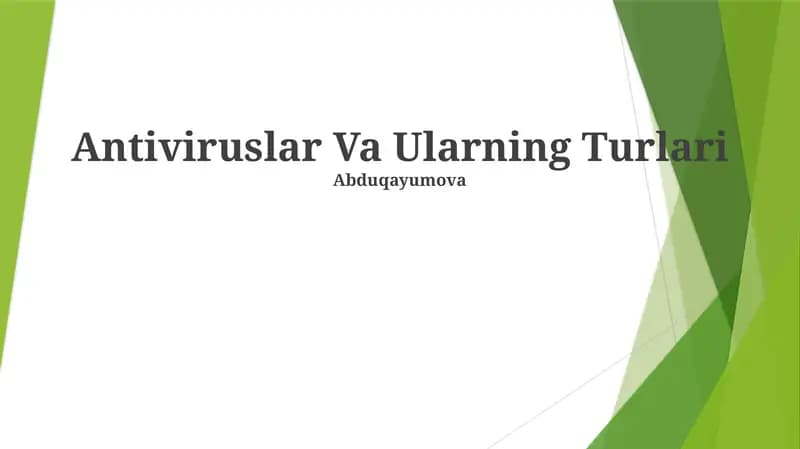 Viruslar Turlari