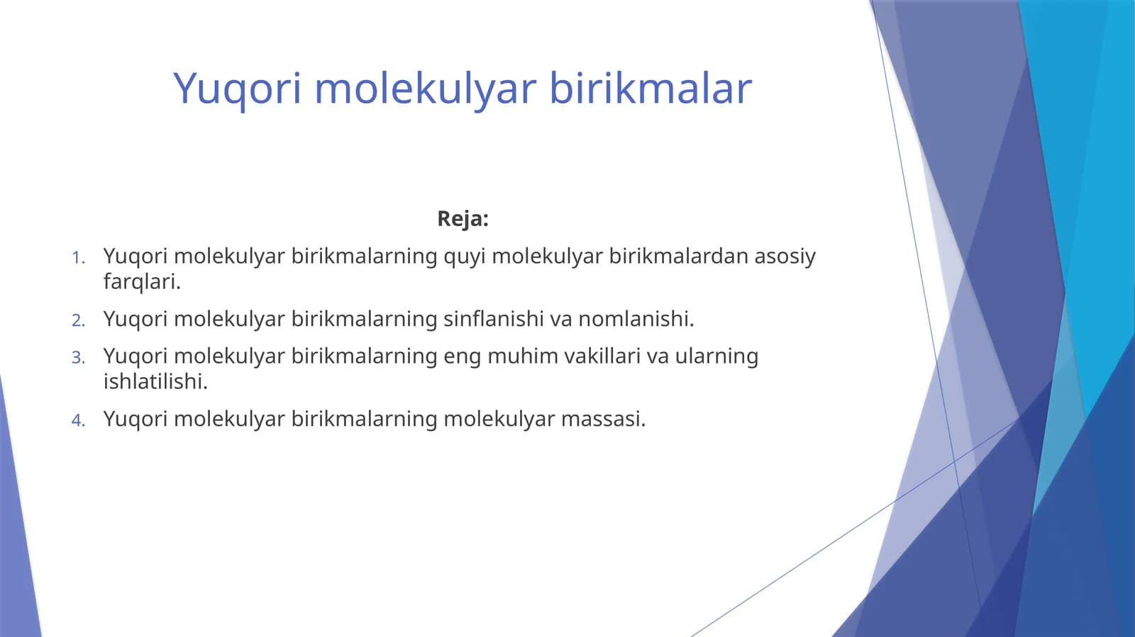 Yuqorimolekulyarbirikmalar