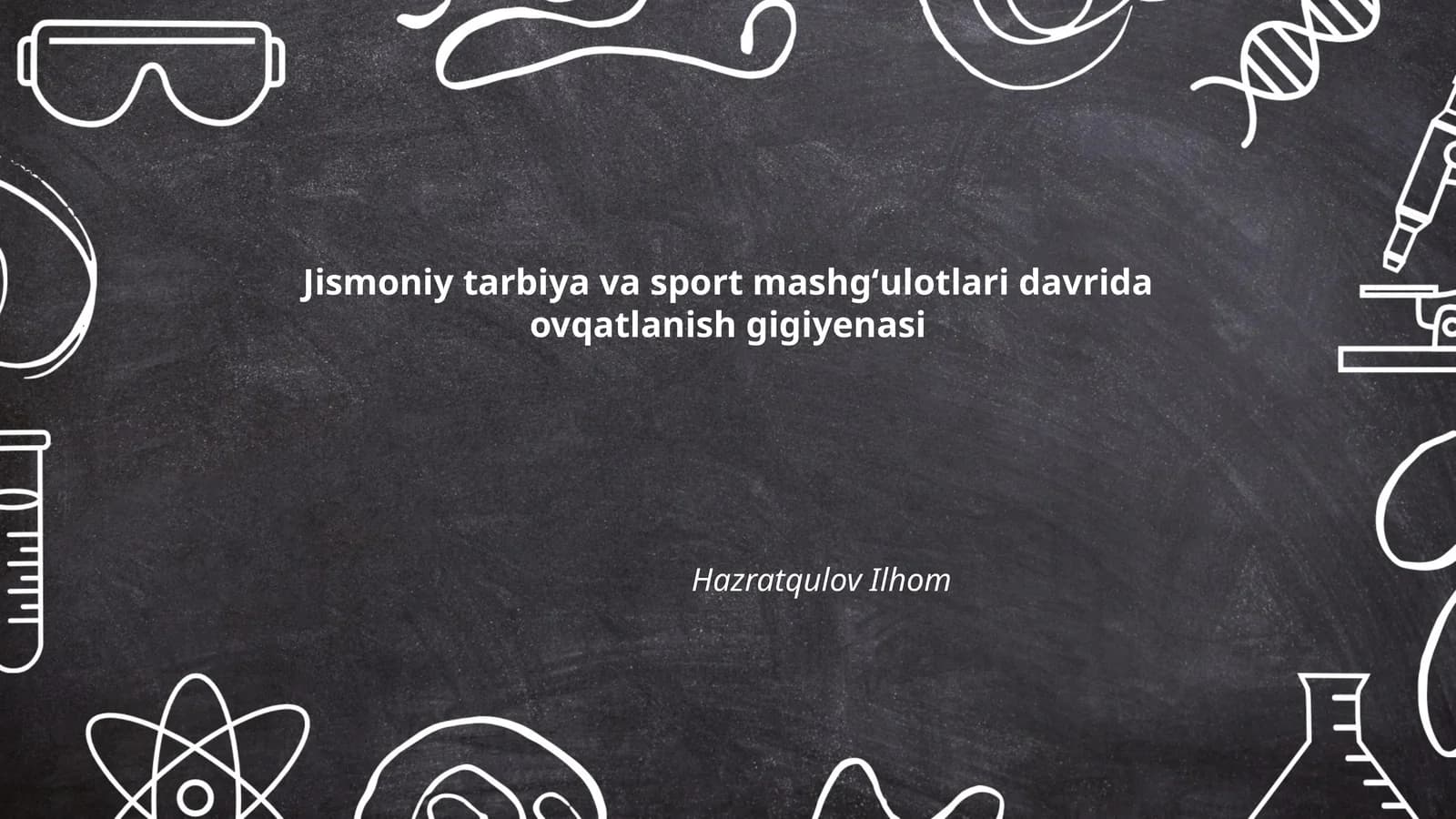 Jismoniy tarbiya va sport mashgʻulotlari davrida ovqatlanish gigiyenasi