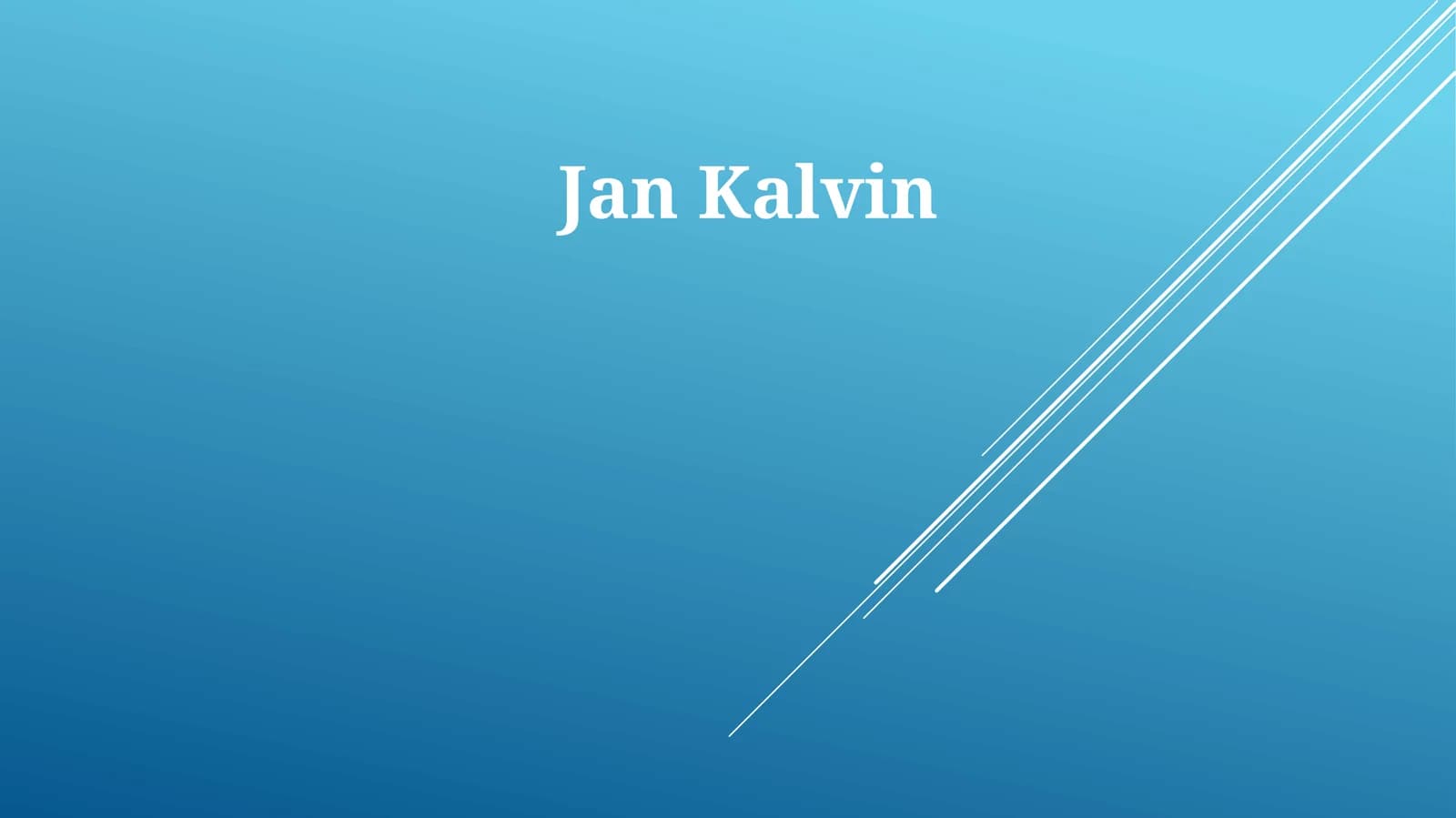 Jan Kalvin