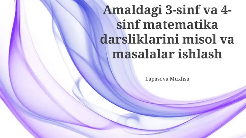 Matematika darsliklari