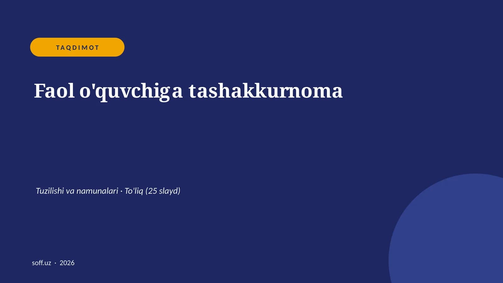 Tashakkurnoma