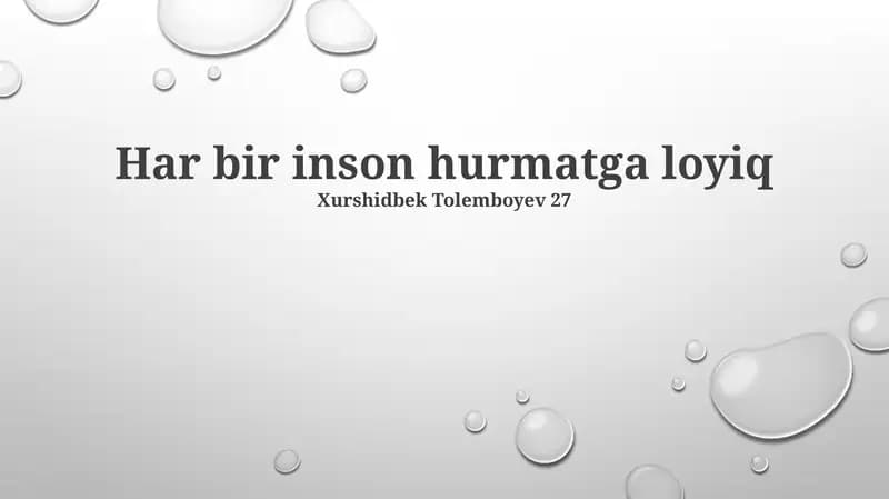 O'z-o'zini hurmat qilish mustaqillikni rivojlantiradi: Shaxsiy qadr-qimmat