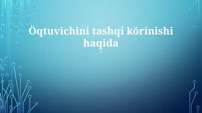 Yer sharoiy tuzilmalari haqida
