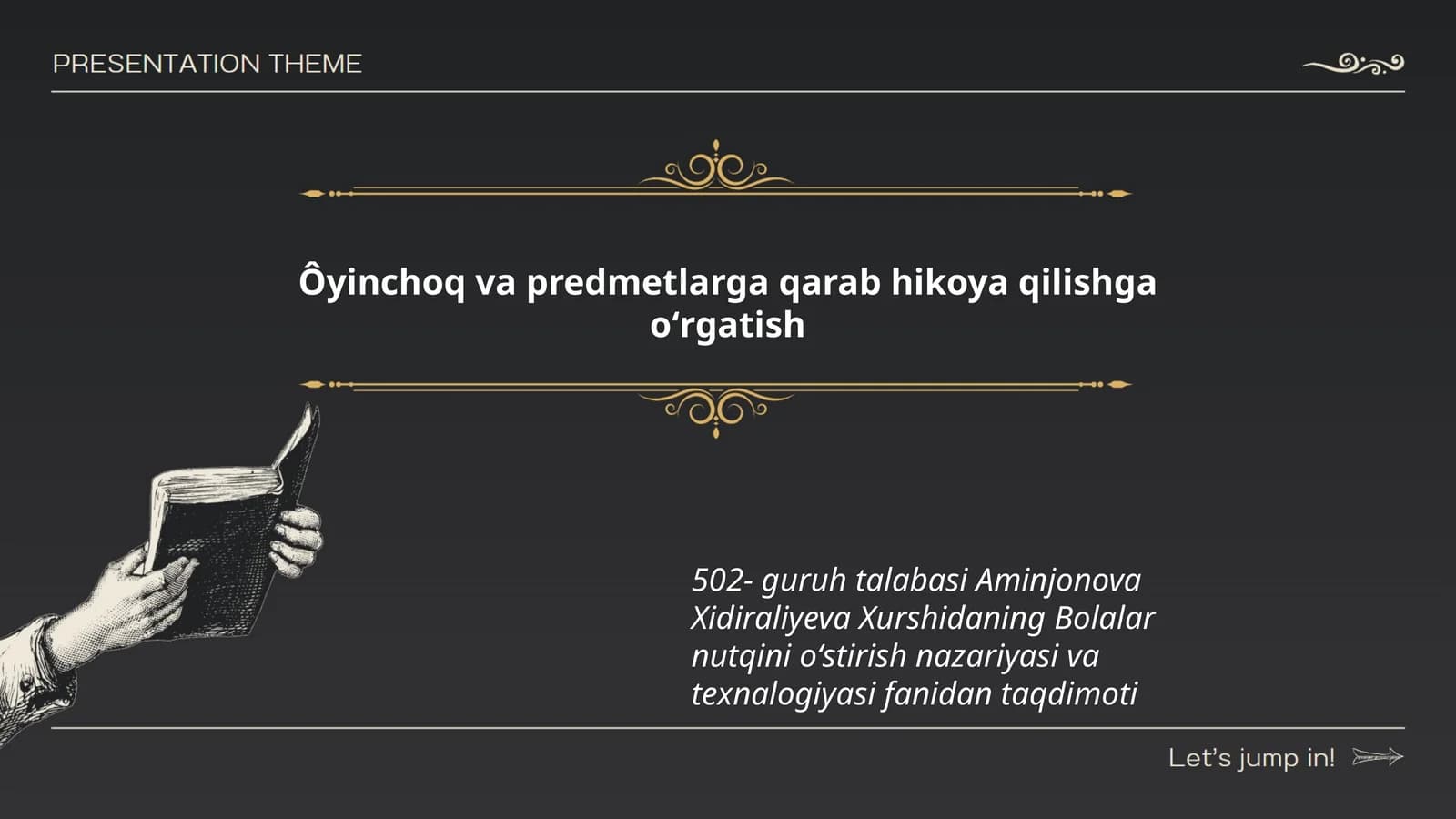 Bolalar nutqini oʻstirish nazariyasi va texnologiyasi