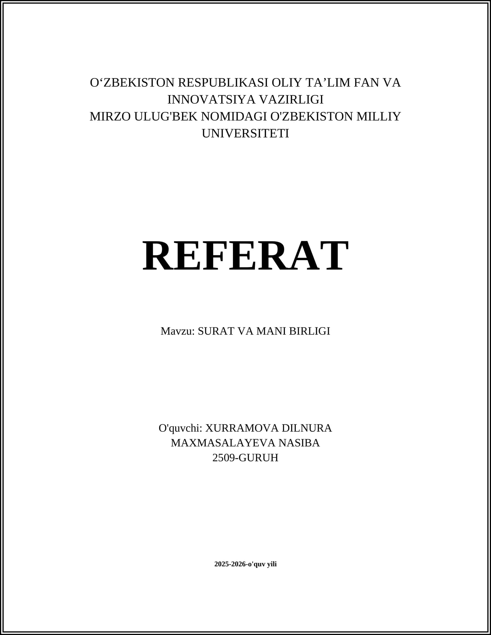 SURAT VA MANI BIRLIGI