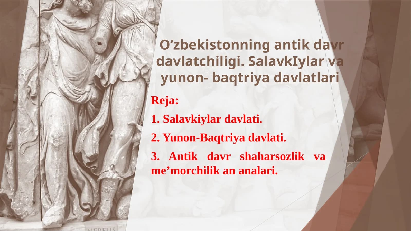 O‘zbekistonning antik davr davlatchiligi
