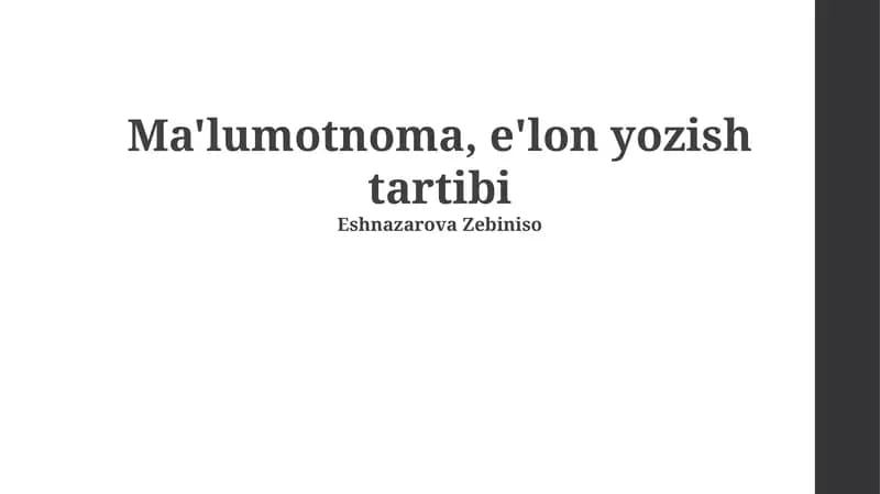 E'lonlar: Tushuncha, Turlari va Maqsadi