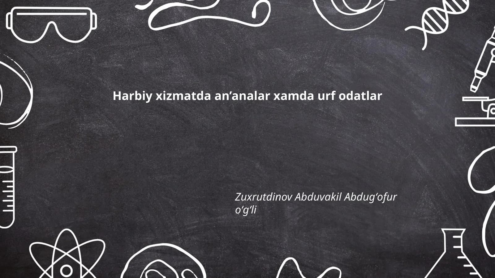 Harbiy xizmatda an’analar xamda urf odatlar