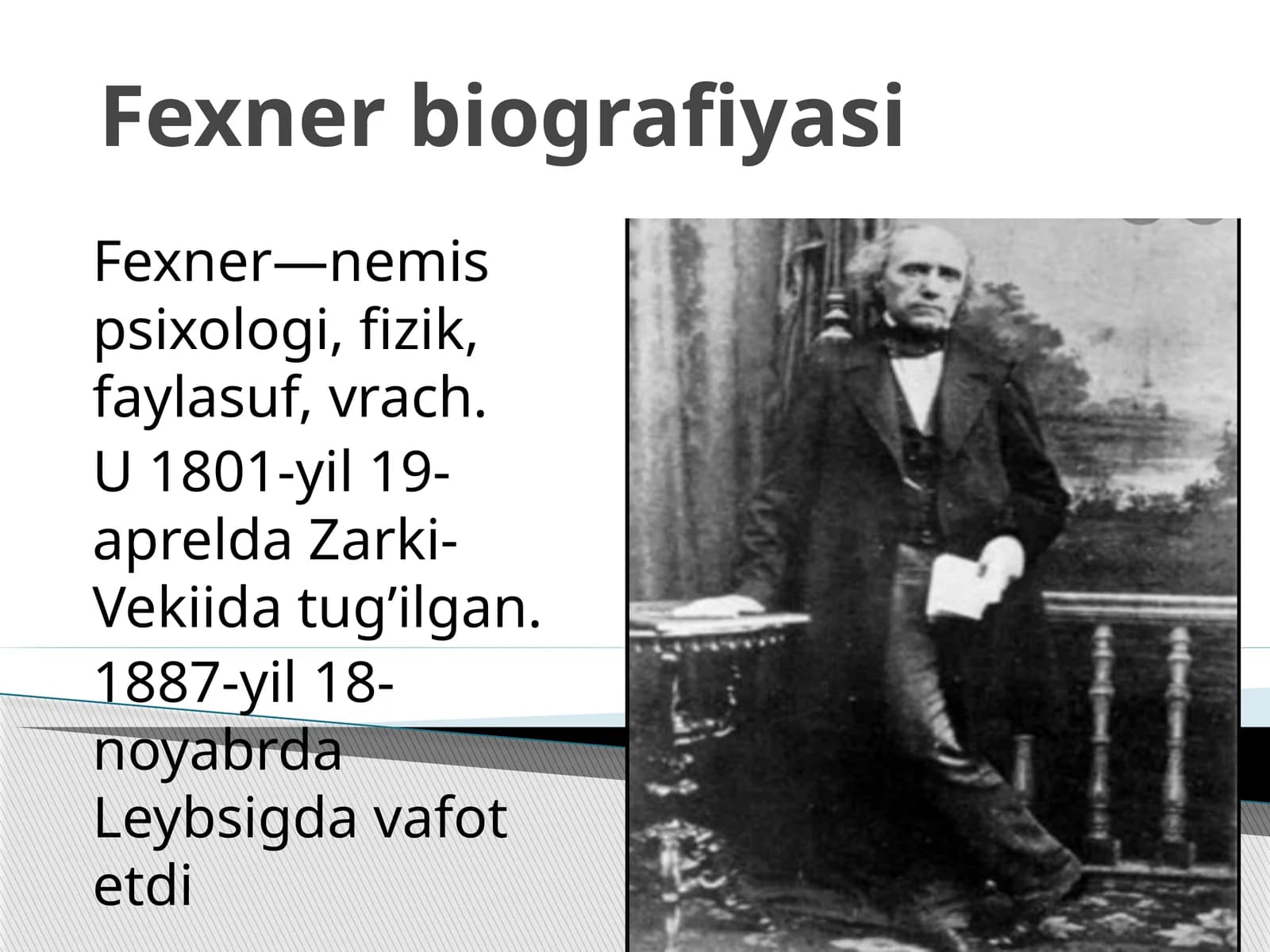 Fexner biografiyasi