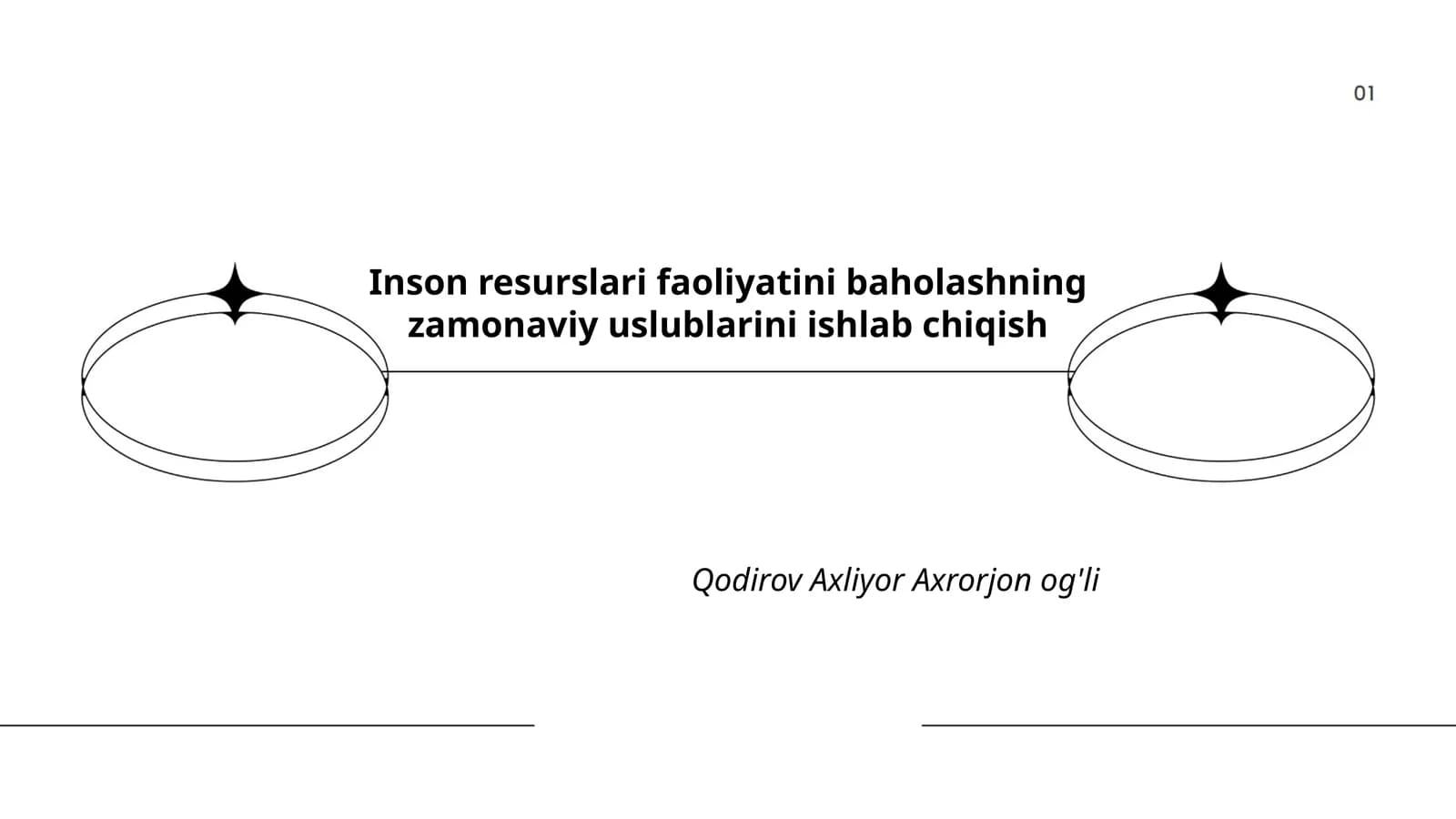 Inson resurslarini faoliyatini baholashning zamonaviy uslublarini ishlab chiqish
