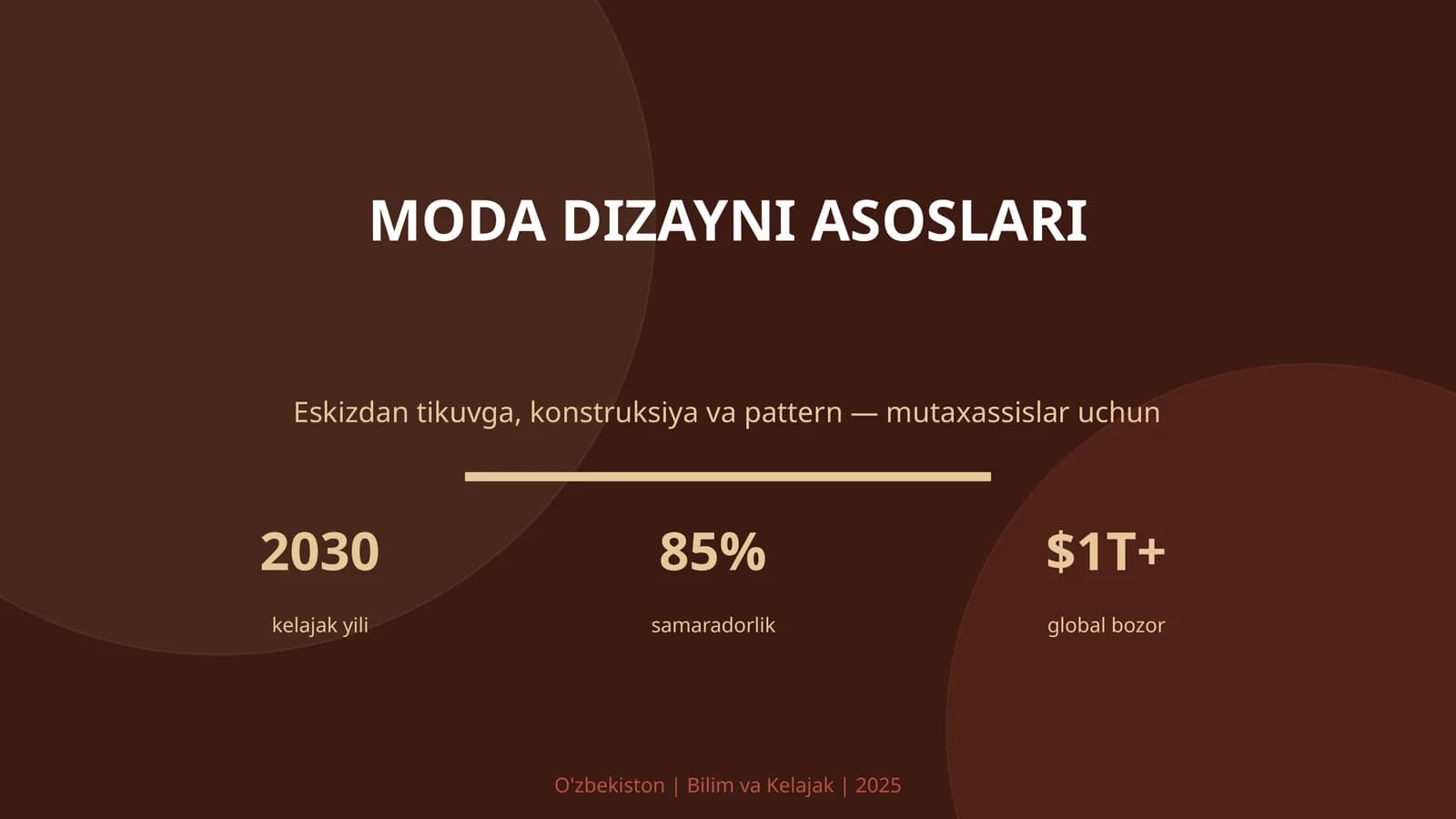 MODA DIZAYNI ASOSLARI