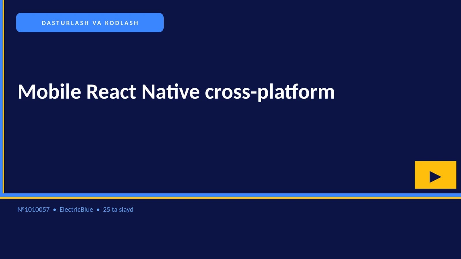Mobile React Native cross-platform