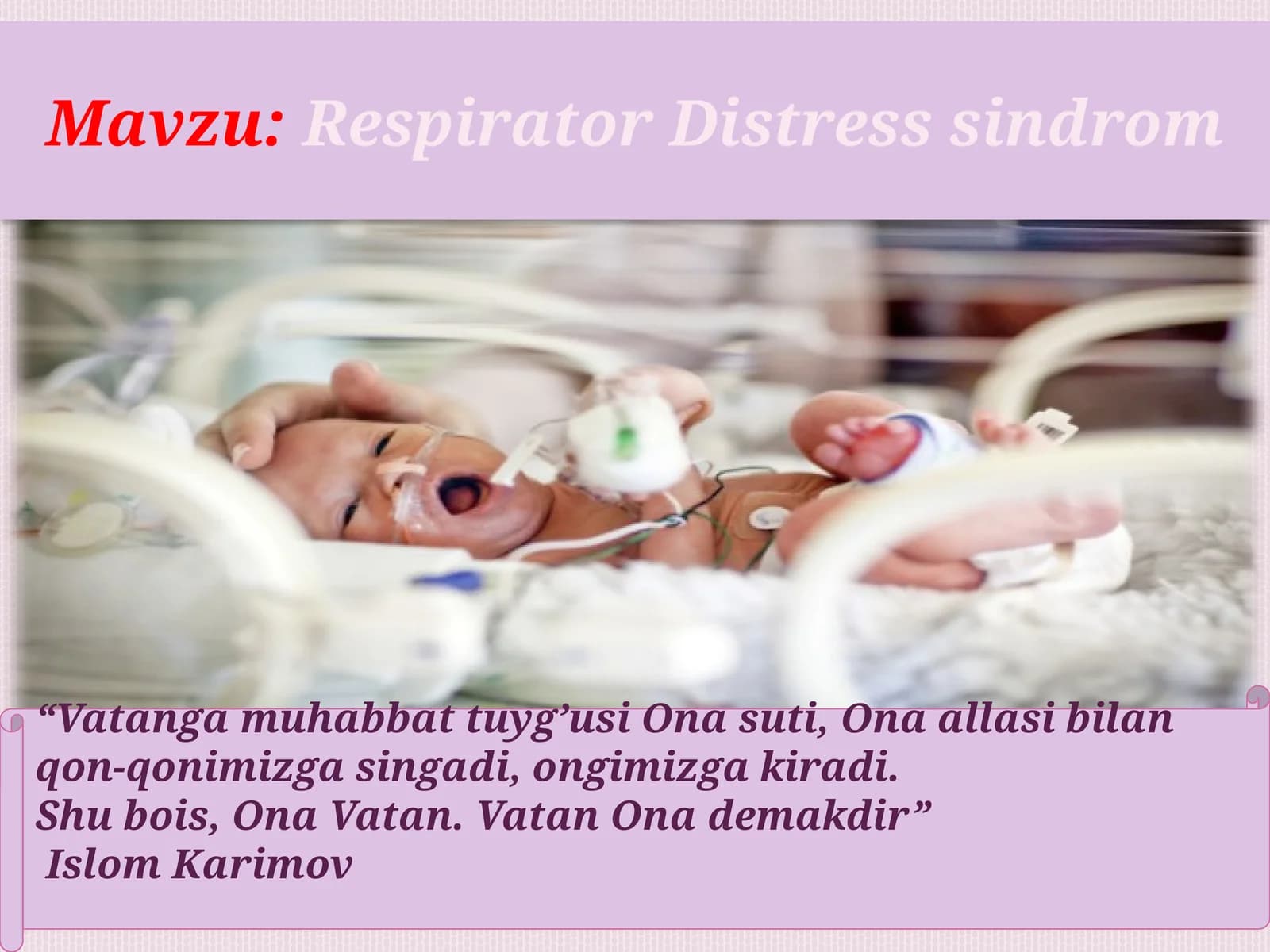 Respirator Distresssindrom