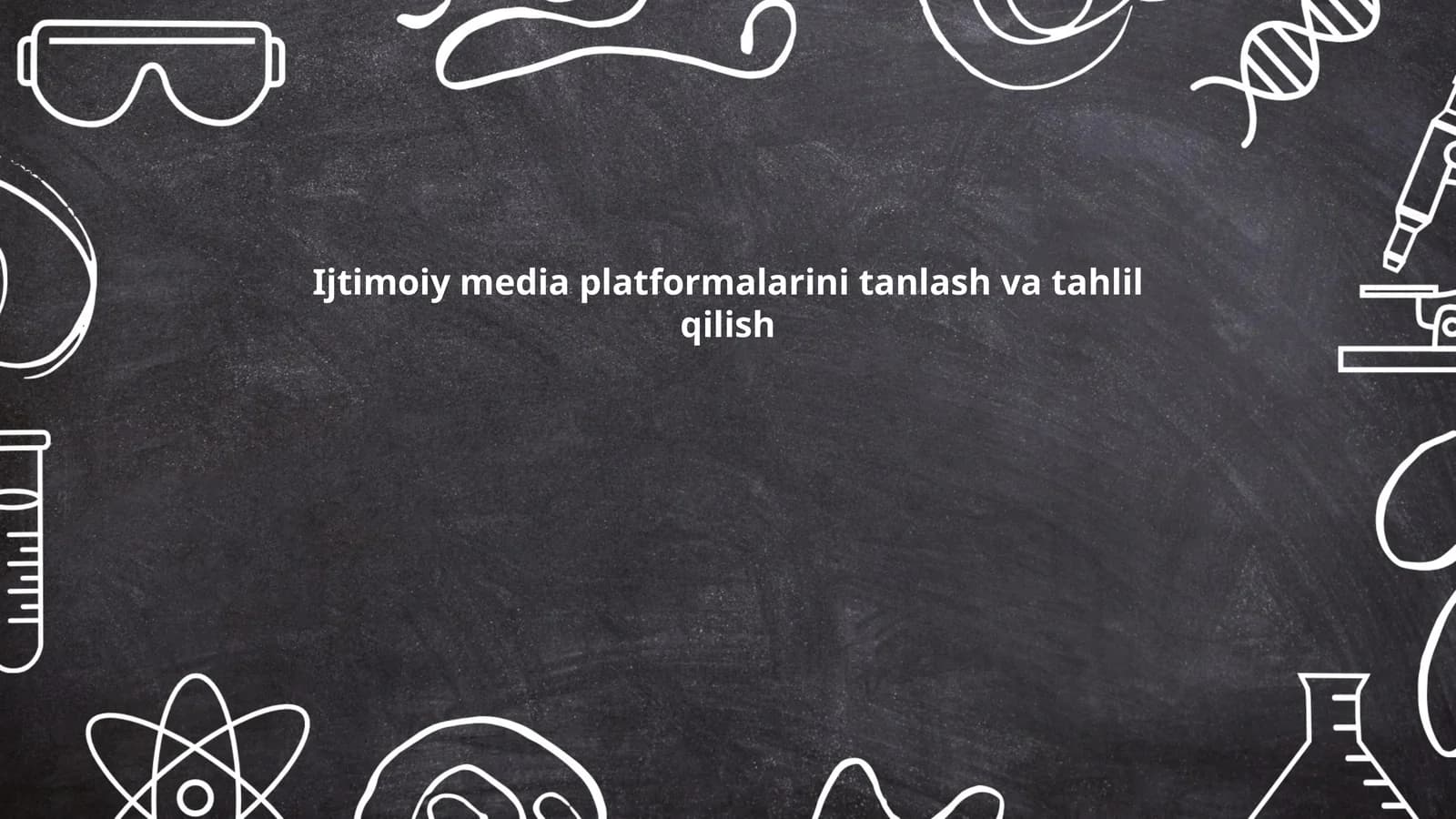 Ijtimoiy media platformalarini tanlash va tahlil qilish