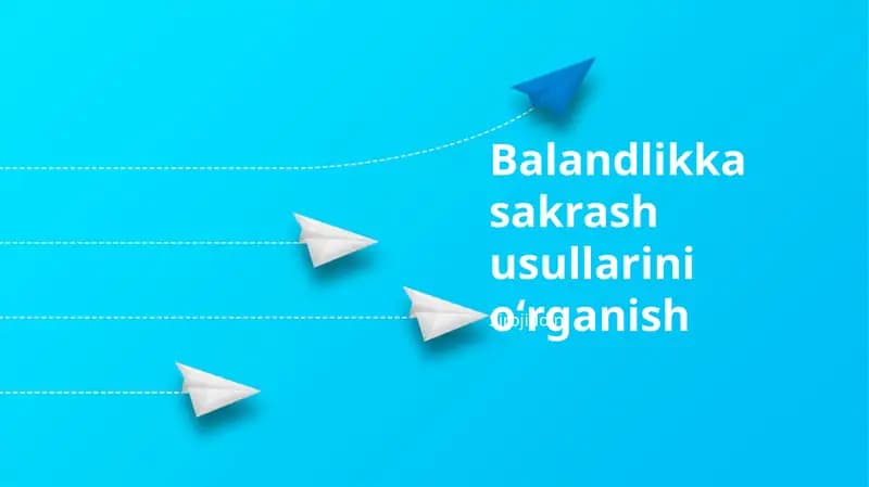 Balandlikka sakrash usullarini oʻrganish