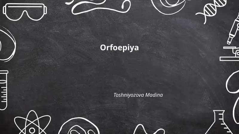 Orfoepiya