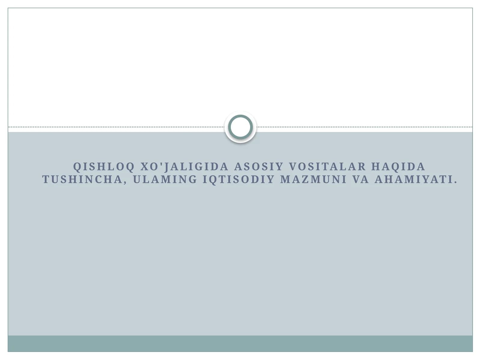 Qishloq xo'jaligidagi iqtisodiy muzokaralar