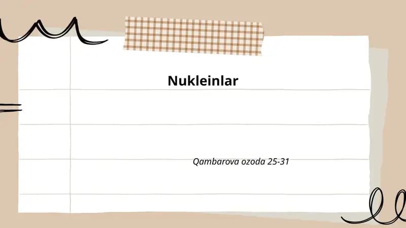 Nukleinlar