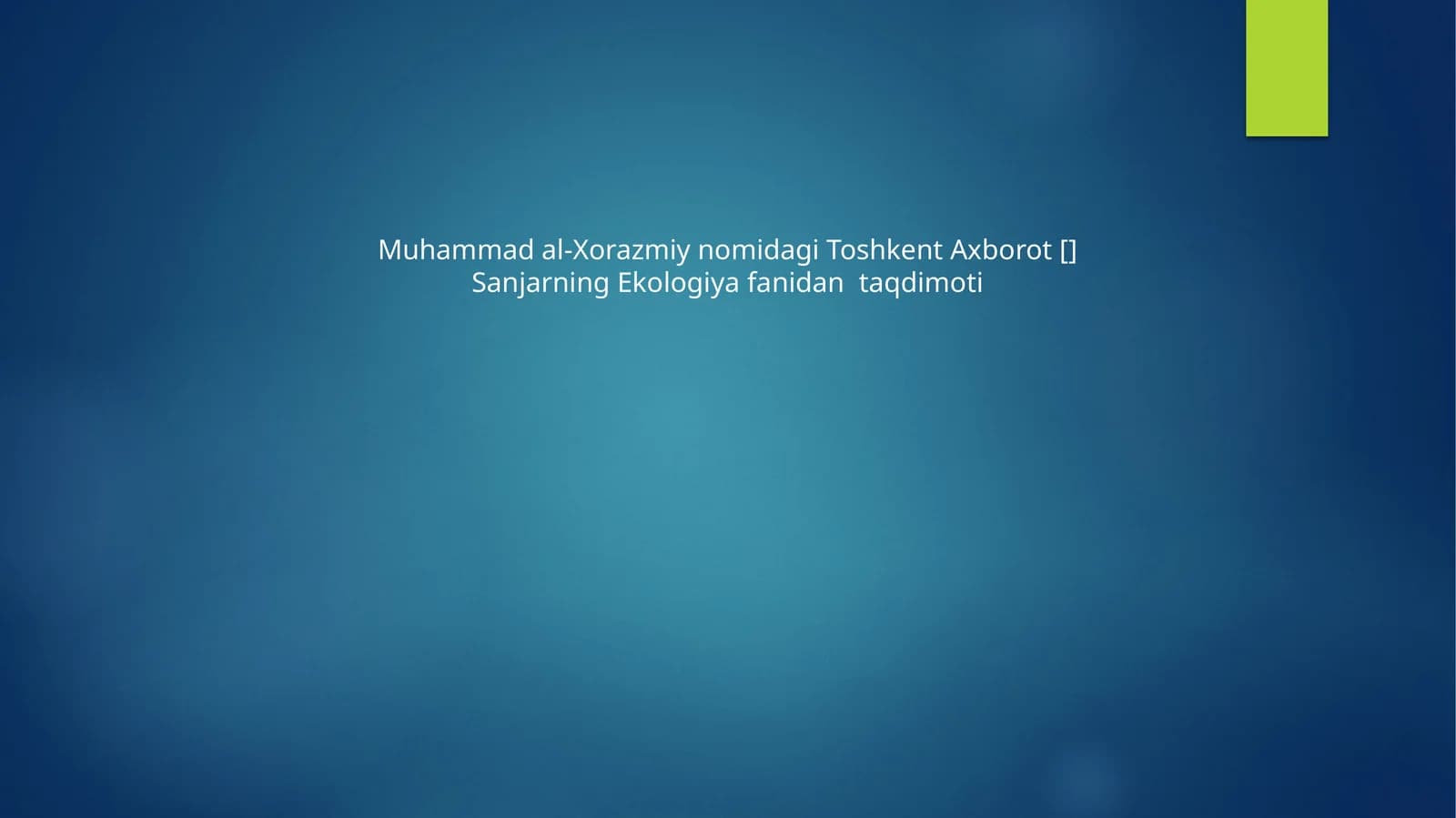 Oroldengizi muammosi
