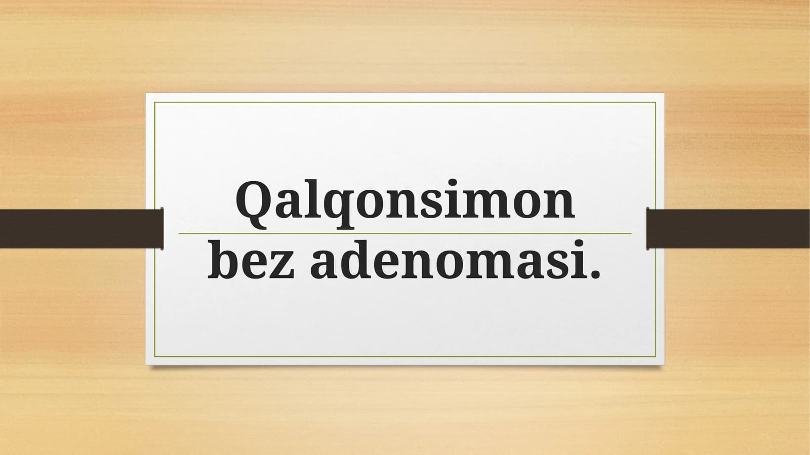 Qalqonsimon bez adenomasi
