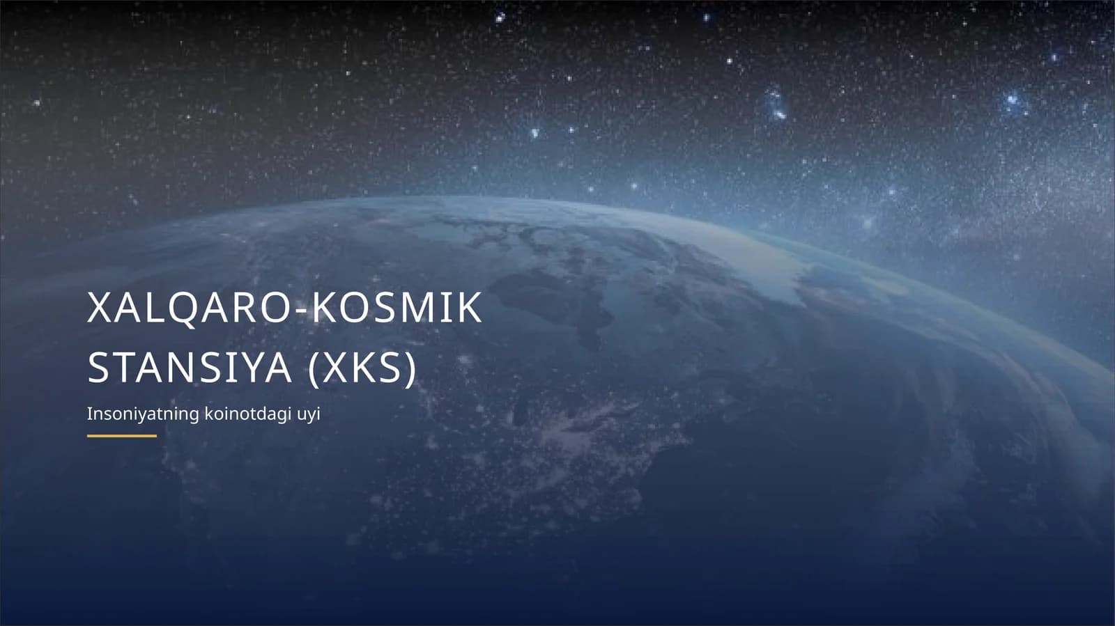 XALQARO-KOSMIK STANSIYA (XKS)