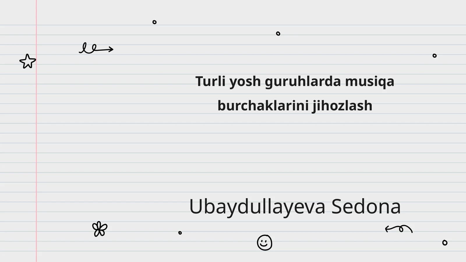 Turli yosh guruhlarda musiqa burchaklarini jihozlash