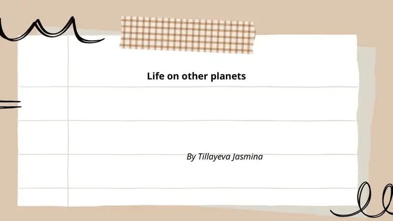 Life on other planets