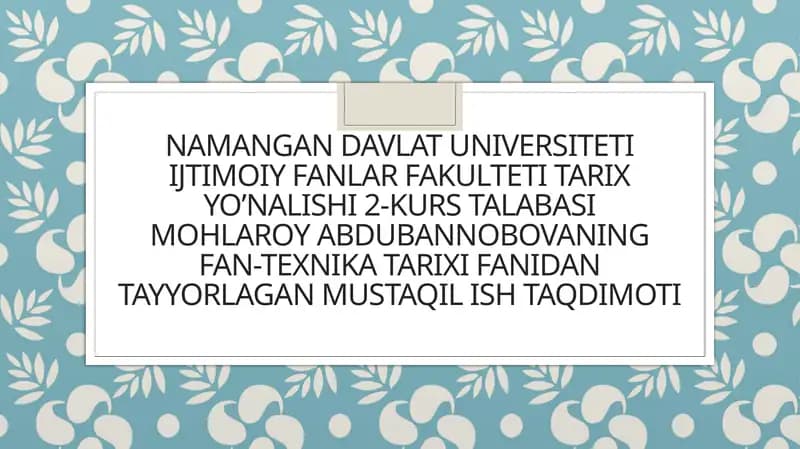 Qadimgi Sharqda ilmiy bilimlarning shakllanishi