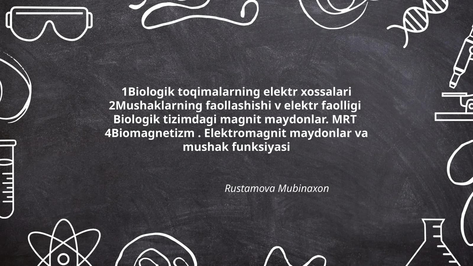 Biologik toqimalarning elektr xossalari