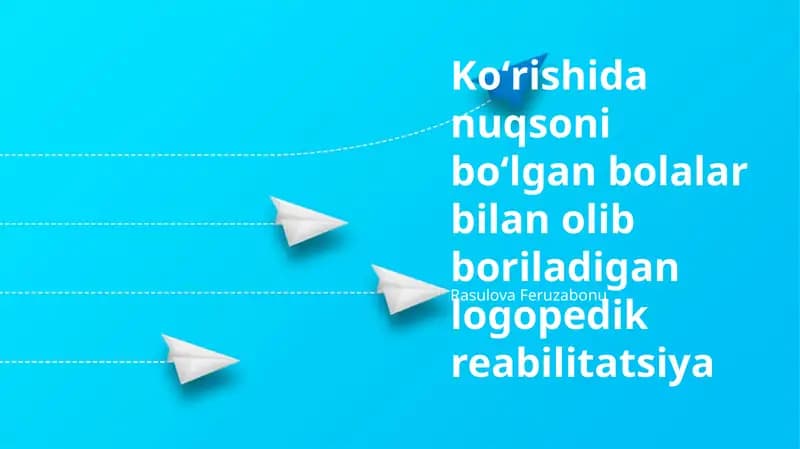 Ko'rish qobiliyati buzilgan bolalar uchun samarali nutq terapiyasi usullari