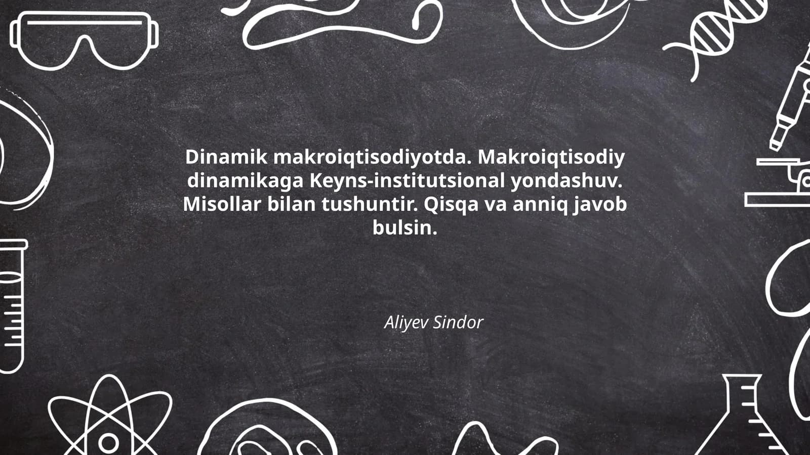Dinamik makroiqtisodiyotda. Makroiqtisodiy dinamikaga Keyns-institutsional yondashuv