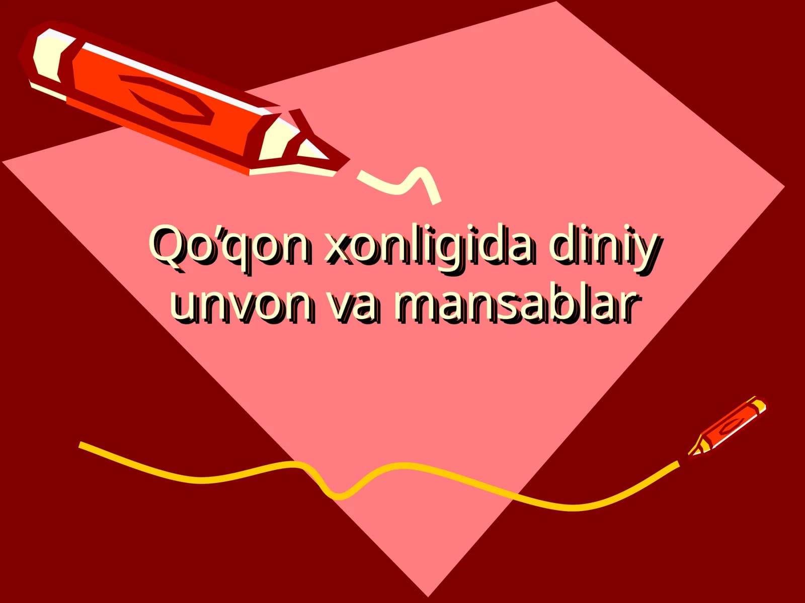 Qo’qon xonligida diniy unvon va mansablar