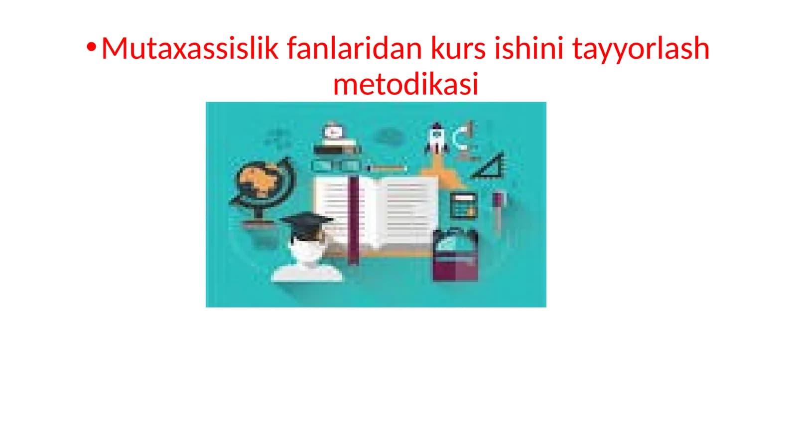 Mutaxassislik fanlaridan kurs ishini tayyorlash metodikasi
