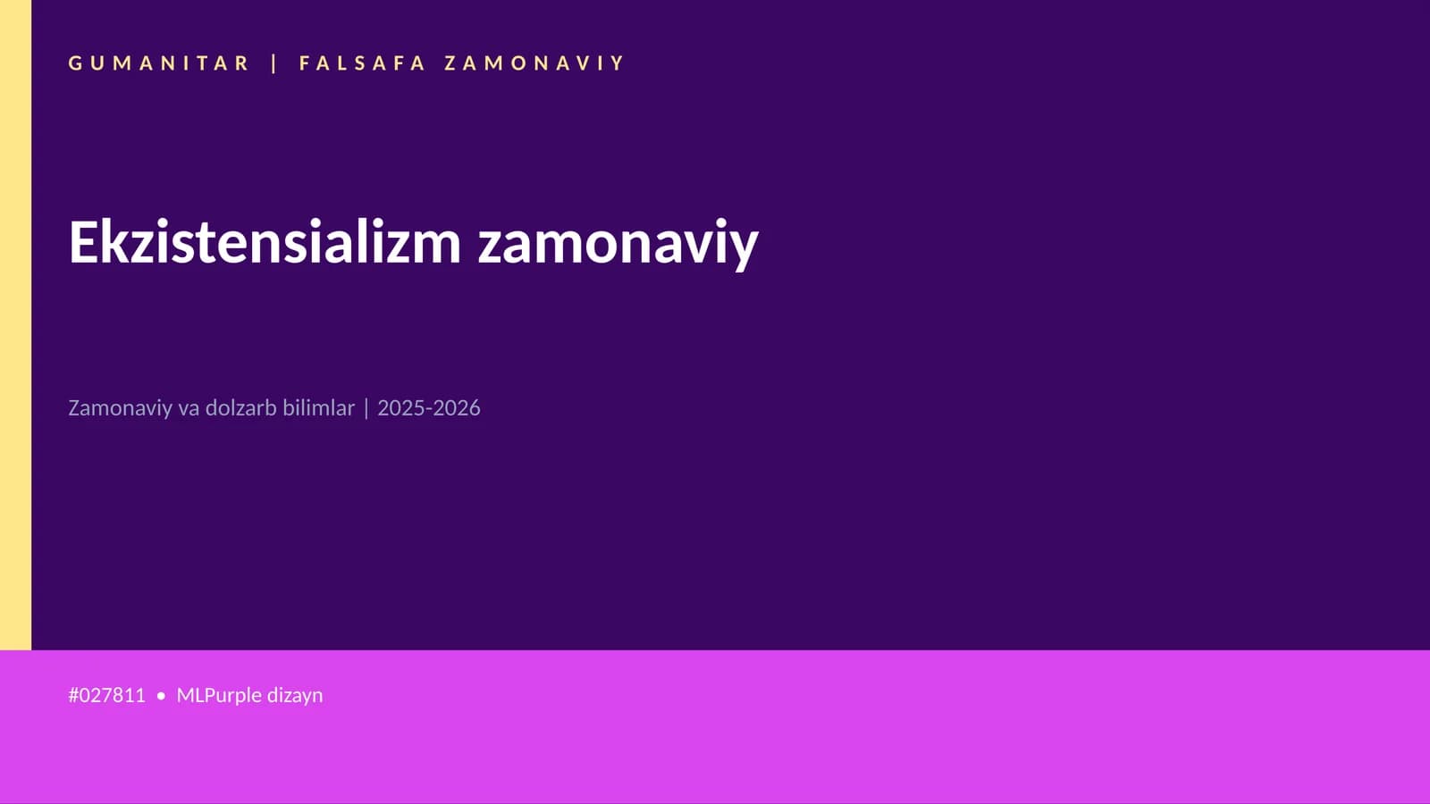 Ekzistensializm zamonaviy